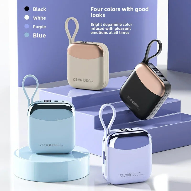 10000mAh Mini Power Bank – 66W Fast Charge, CCC Certified