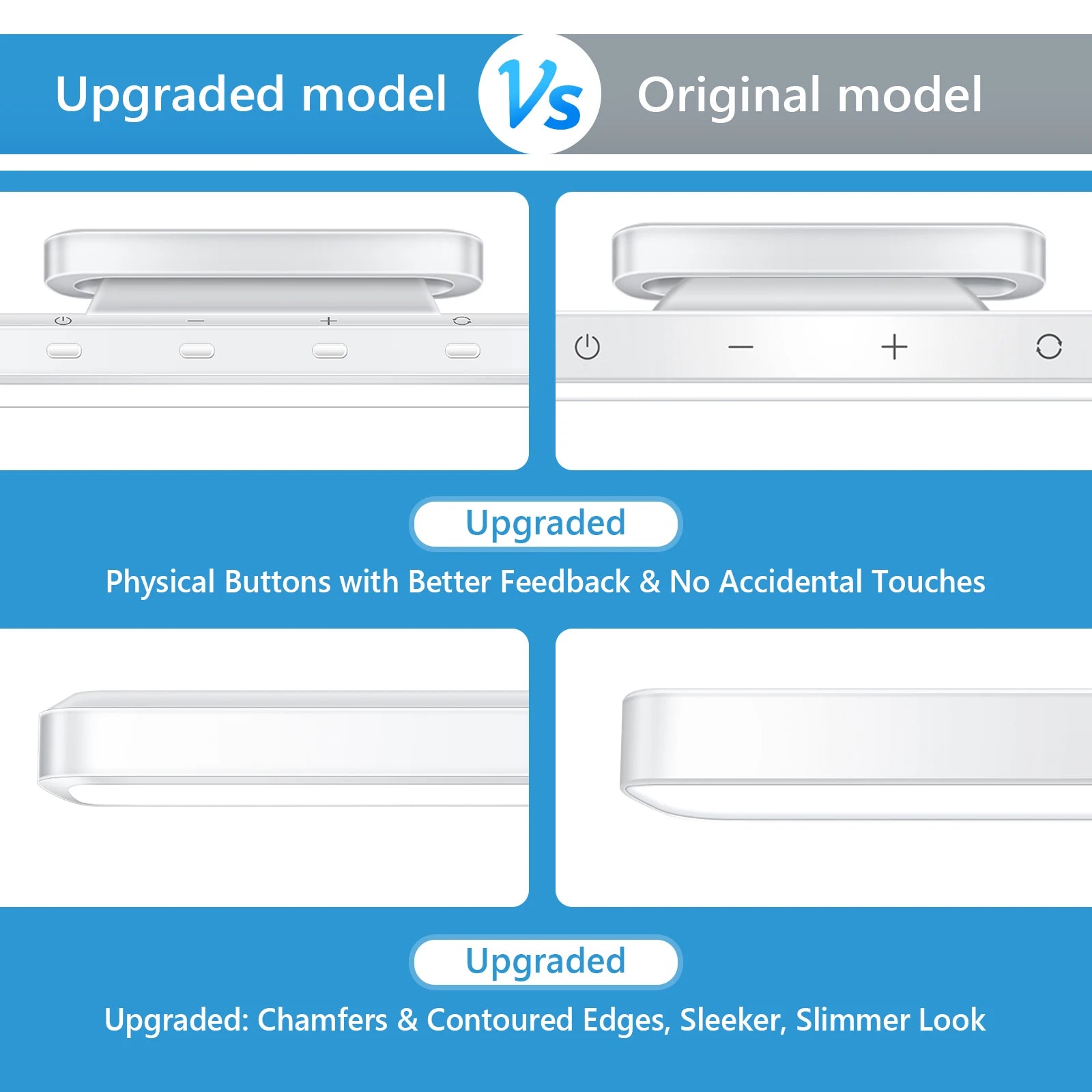 WILLED Dimmable Night Light – 3 Color Modes with 2500mAh Battery