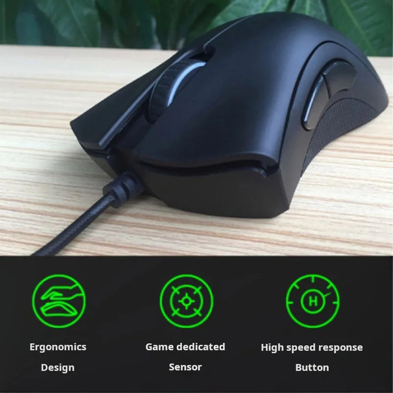 Razer DeathAdder Viper Wired Gaming Mouse – 6400 DPI, Standard Edition