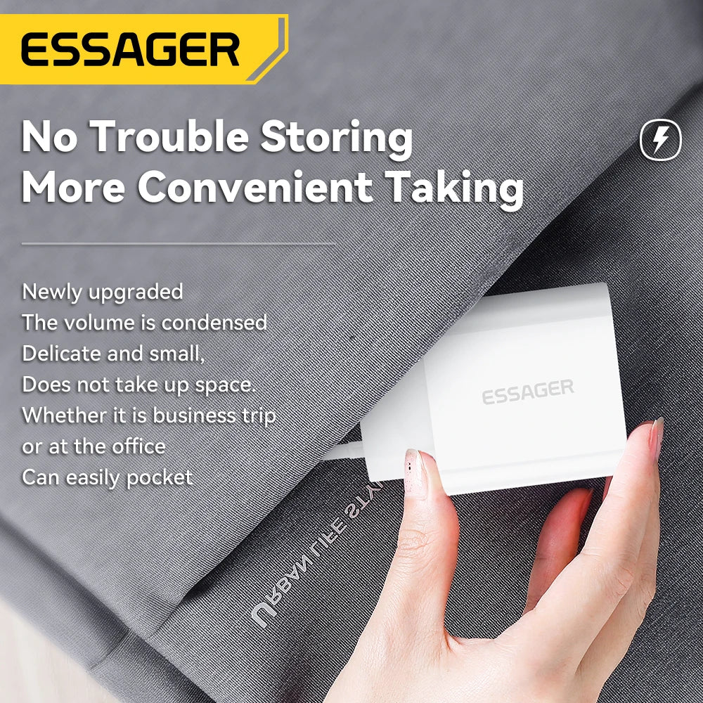 Essager 20W Charger Fast Charging Type-C Lightning Charger Set PD QC Quick Charge  For  iPhone 14 13 12 11 iPad Pro Max