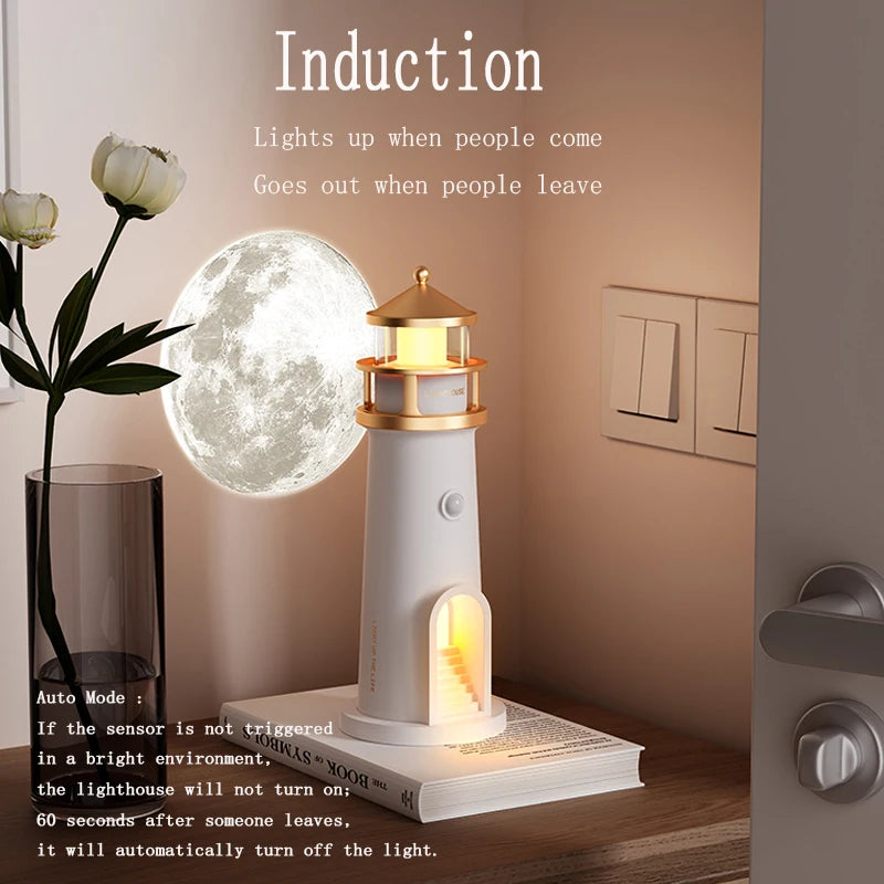Moon Projection Night Lamp – Remote, Bluetooth & Motion Sensor