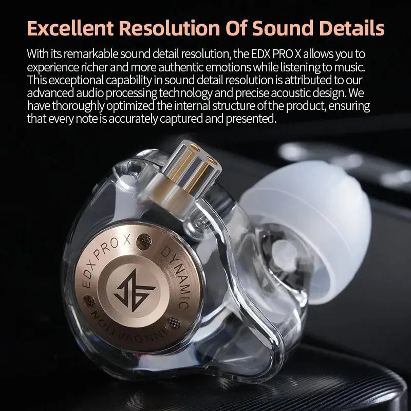 KZ EDX PRO X In-Ear Earphones – HiFi Stereo Bass