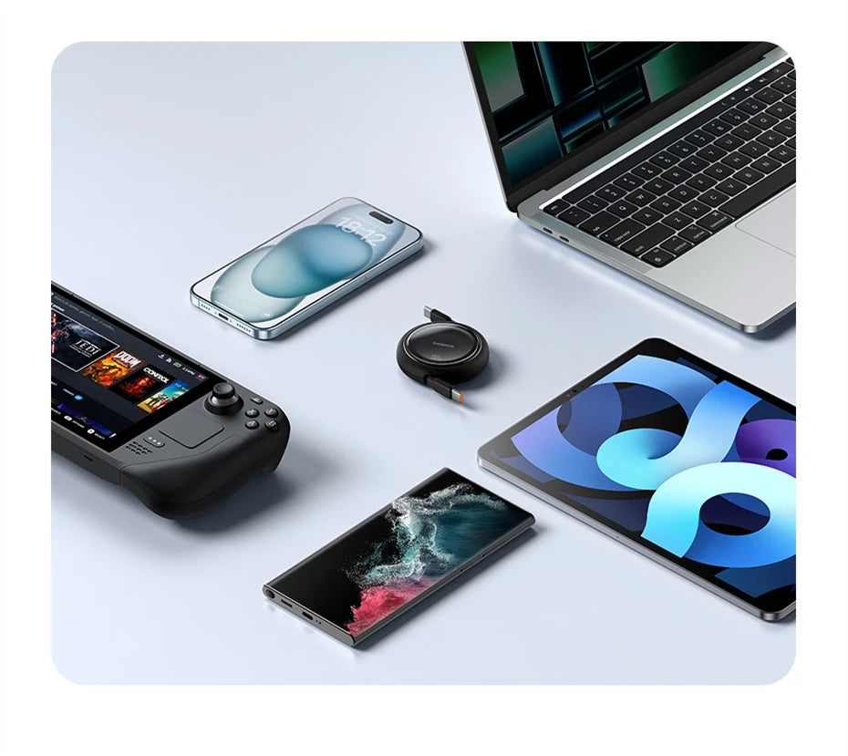 Baseus 100W Retractable USB-C Cable – Fast Charging