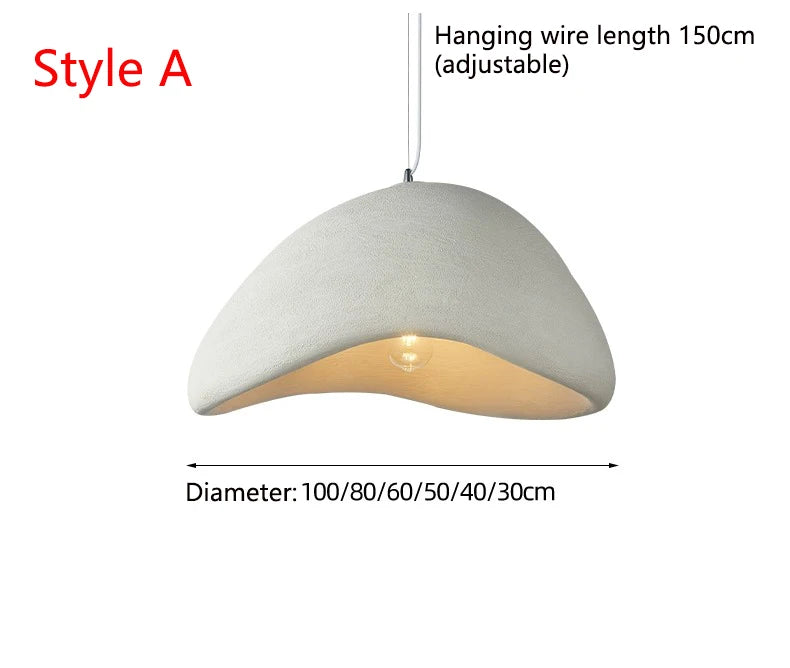 Nordic Wabi Sabi LED Pendant – Modern Ceiling Light for Home