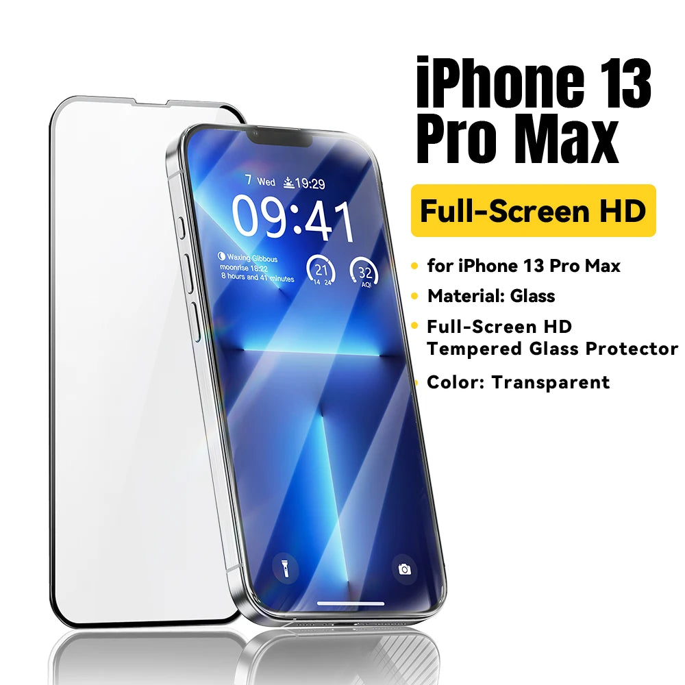 Essager Screen Protector for iPhone 15 14 13 Pro Max Ultra Slim Dustproof Full Tempered Glass Protection For iPhone 15 Pro Plus