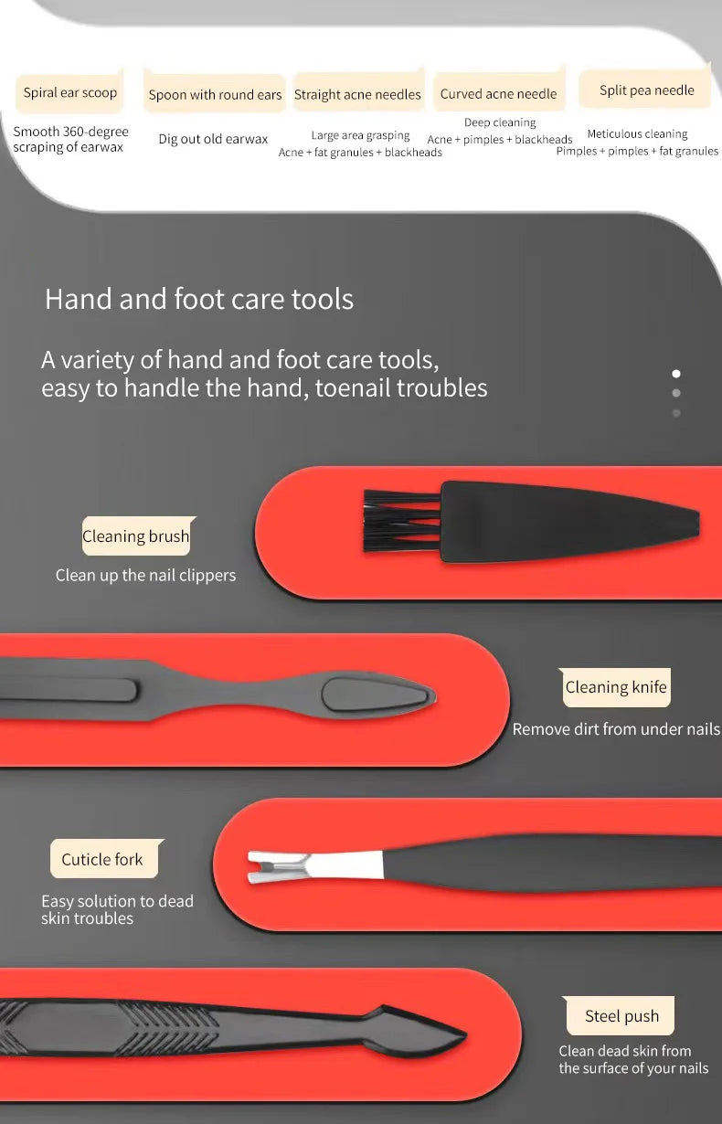 Professional Nail Clipper & Manicure Set – Complete Grooming Kit