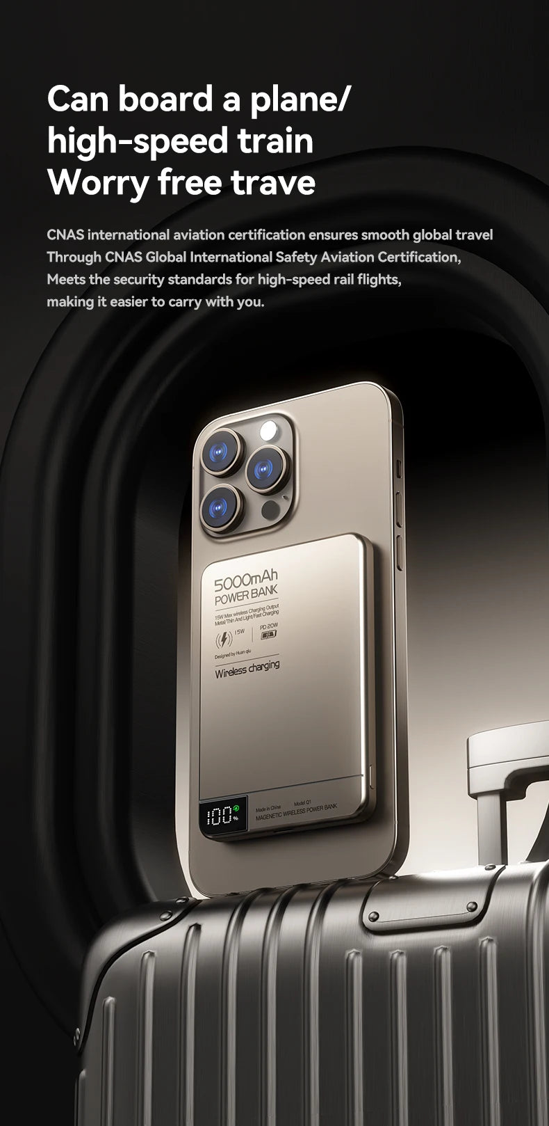 Magnetic Wireless Power Bank – Fast Charging for Magsafe iPhone