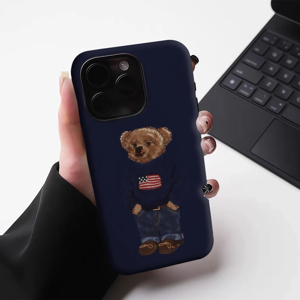 iPhone 17 Knit Bear Case – Magnetic & Durable