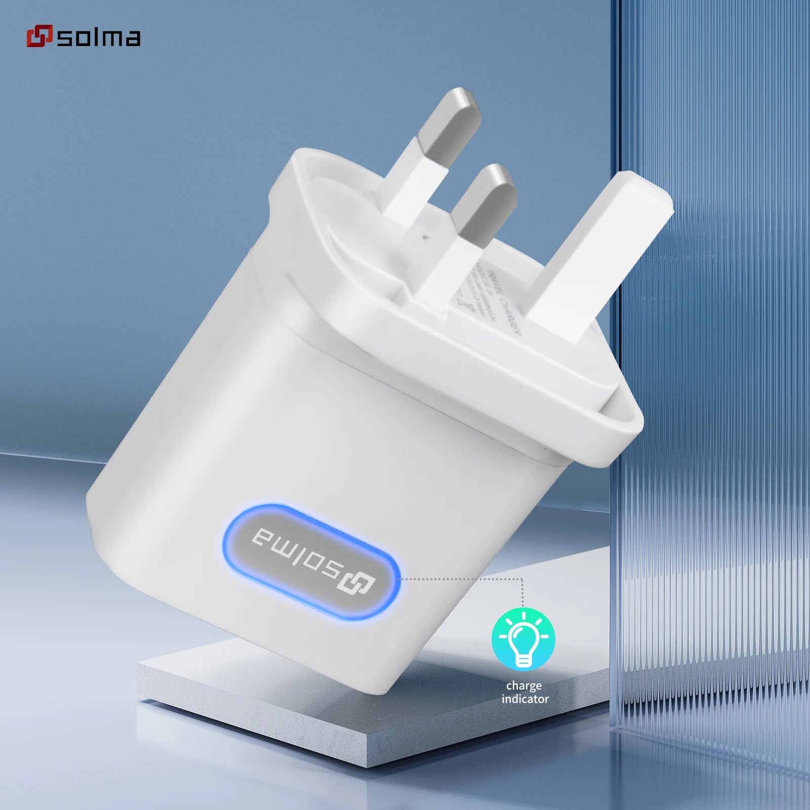 SOLMA Fast USB Charger – 3 Ports, 3.1A for Smartphones