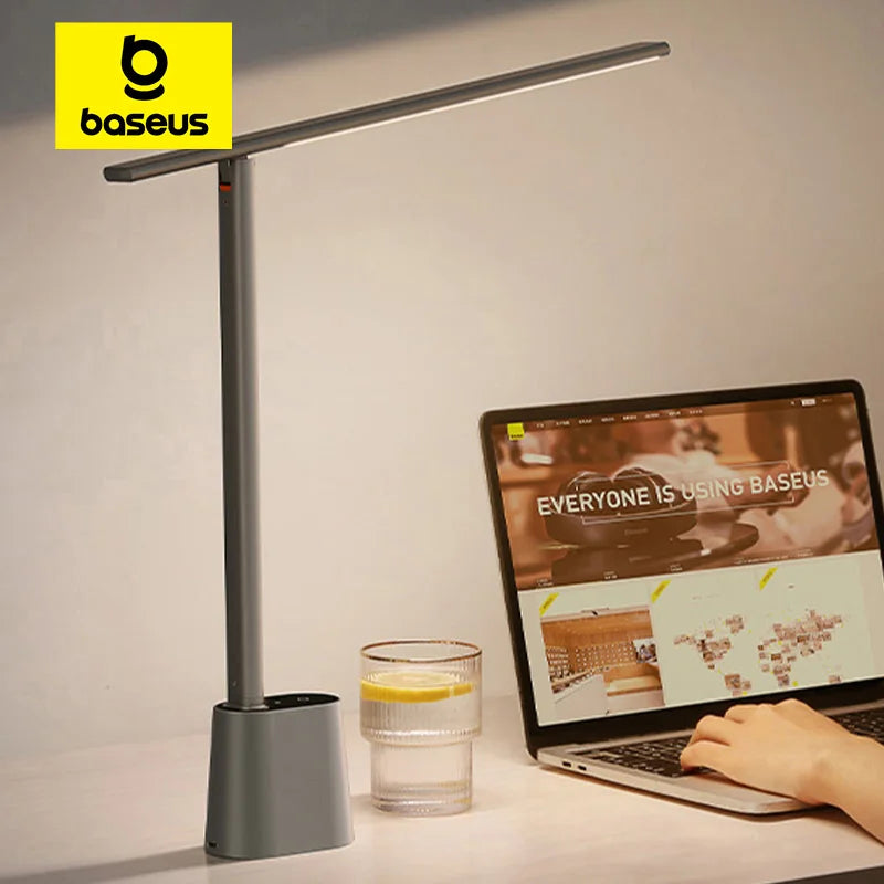 Baseus Dimmable LED Table Lamp – Eye Protection Desk Light for Office & Study