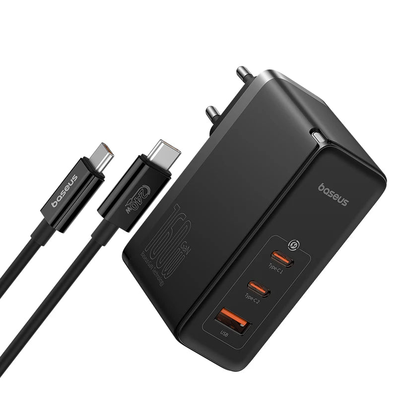 Baseus 65W Desktop Charger – Fast Charge for iPhone & Samsung