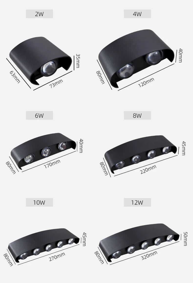 Waterproof LED Wall Light – Indoor & Outdoo