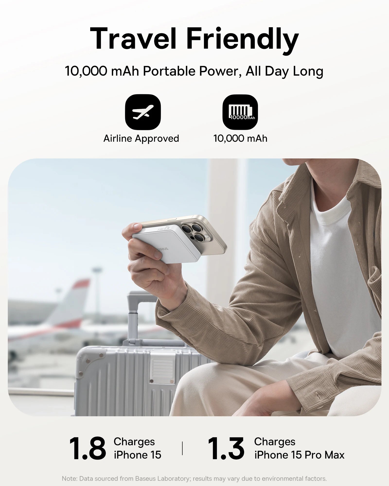 Baseus Qi2 Magnetic Power Bank 10000mAh – Fast Wireless & Wired Charging
