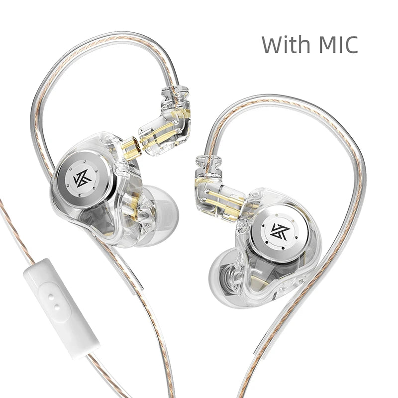 KZ EDX Pro In-Ear Earphones – HiFi Bass Wired IEM, Detachable C-Pin Cable