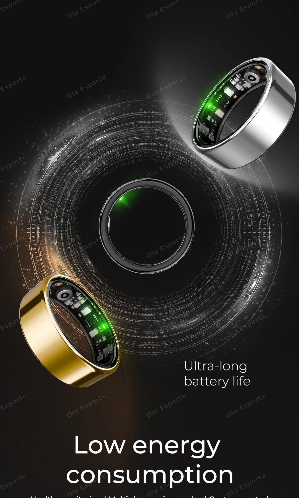 Smart Ring 2025 – Health & Fitness Tracker, Waterproof IP68
