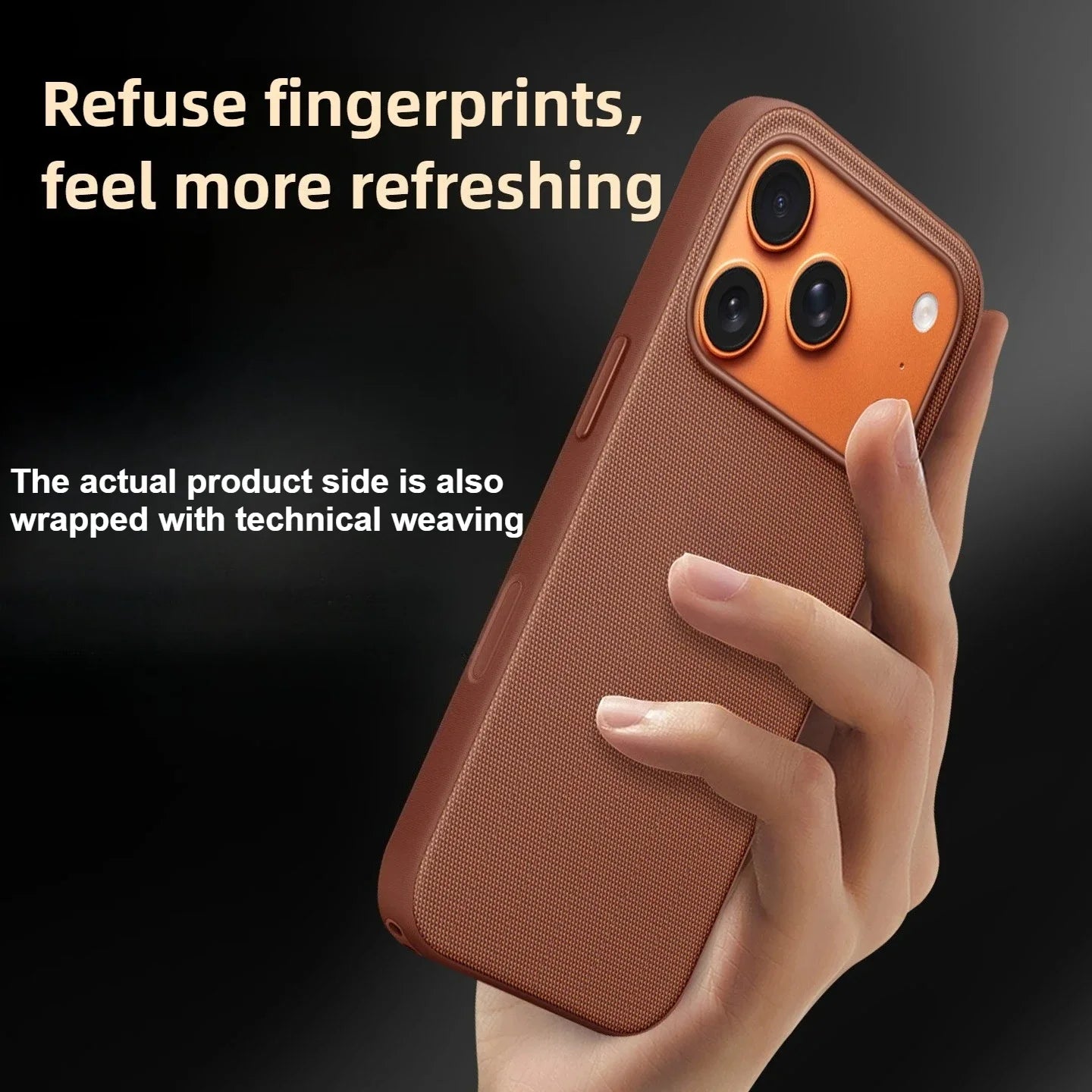 iPhone Woven Protective Case – Official Magnetic Cover for iPhone 17-13 Pro Max