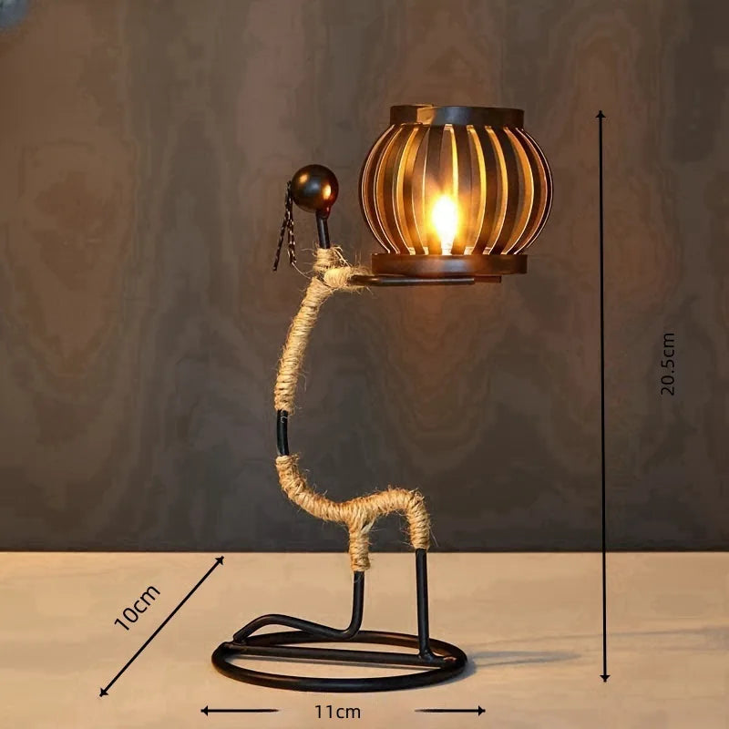 Metal Candlestick Figurine – Nordic Home Decor
