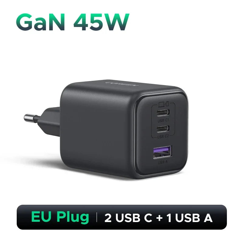 UGREEN 45W GaN USB-C Charger – PD3.0 PPS Fast Charging