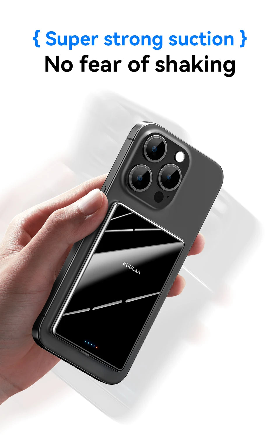 Slim KUULAA Magnetic Power Bank – Wireless for MagSafe