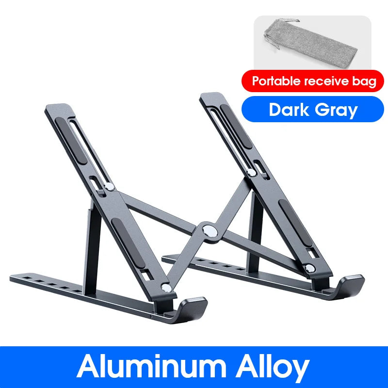 Aluminum Laptop Stand YYLM N8 – Foldable, Adjustable, Cooling