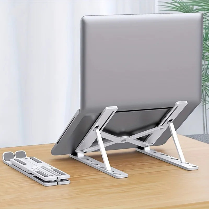 Portable Foldable Laptop Stand – Adjustable Height & Heat Dissipation