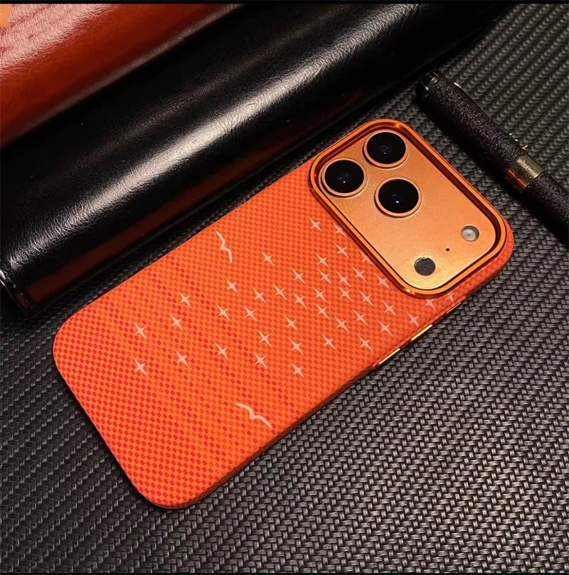 Luxury Carbon Fiber MagSafe iPhone Case – Shockproof