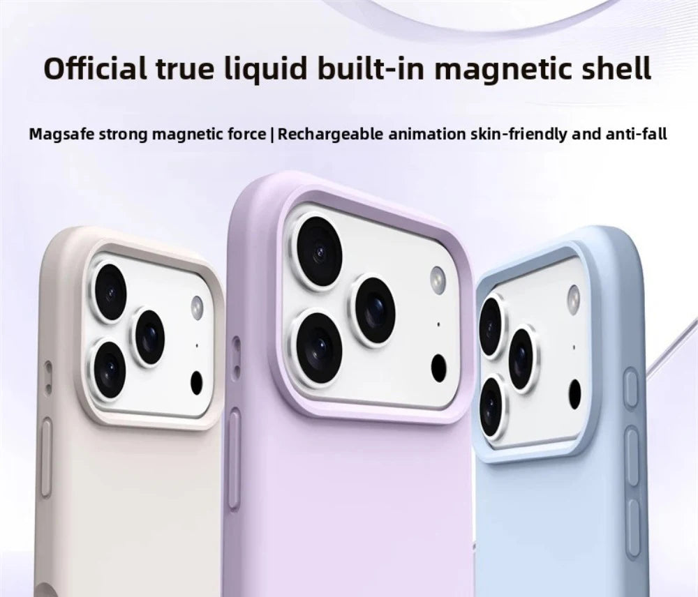 Magnetic Liquid Silicone Case – iPhone 16 & 17 Series