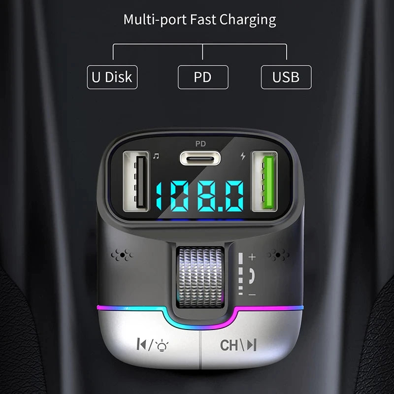 Xiaomi FM Transmitter Bluetooth 5.4 – Car AUX Player