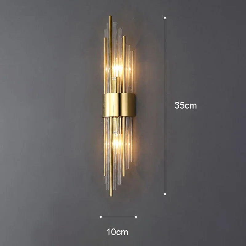 Luxury LED Gold Wall Sconce – Indoor Designer Lighting