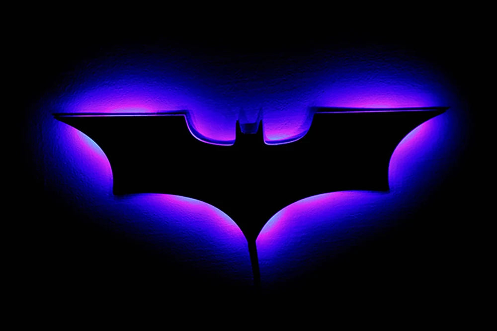 3D Bat Wall Lamp – RGB LED, Remote Control