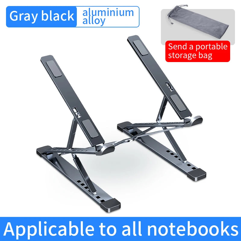 Aluminum Laptop Stand YYLM N8 – Foldable, Adjustable, Cooling