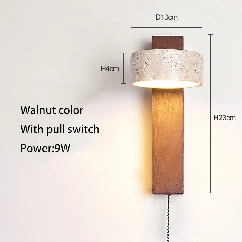 Bedside Wall Lamp – Pull Switch, Soft Down Lighting