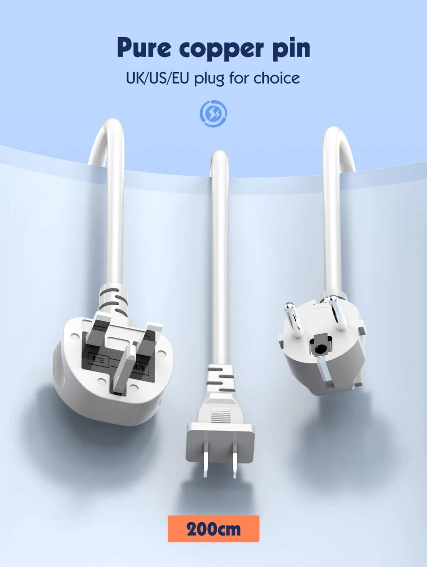LDNIO SC1418 65W Power Strip – PD Fast Charging Station with 2M Extension Cable & 4 USB Ports