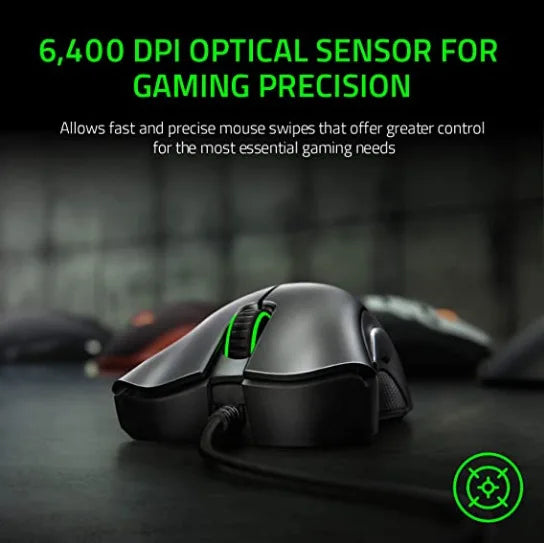 Razer DeathAdder Viper Wired Gaming Mouse – 6400 DPI, Standard Edition
