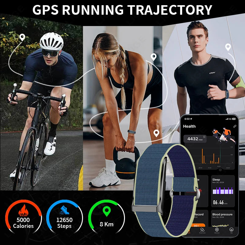 Smart Fitness Tracker Bracelet – Heart Rate & Pedometer