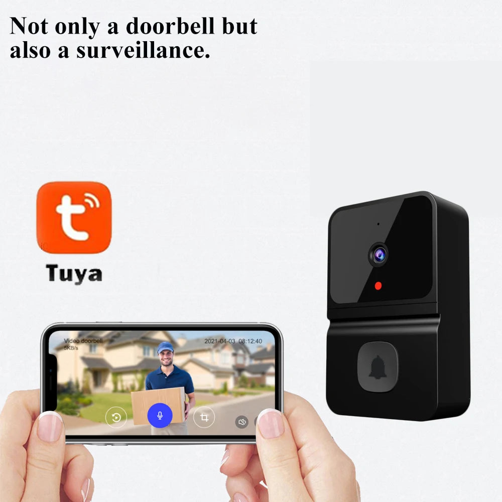 Tuya Wireless HD Doorbell Camera – Motion Detection & Intercom