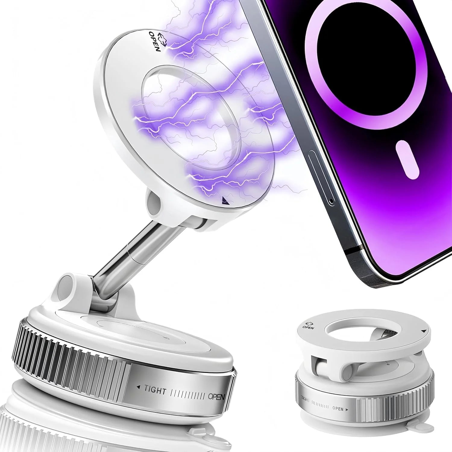 Foldable Magnetic Phone Holder – 360° Rotation