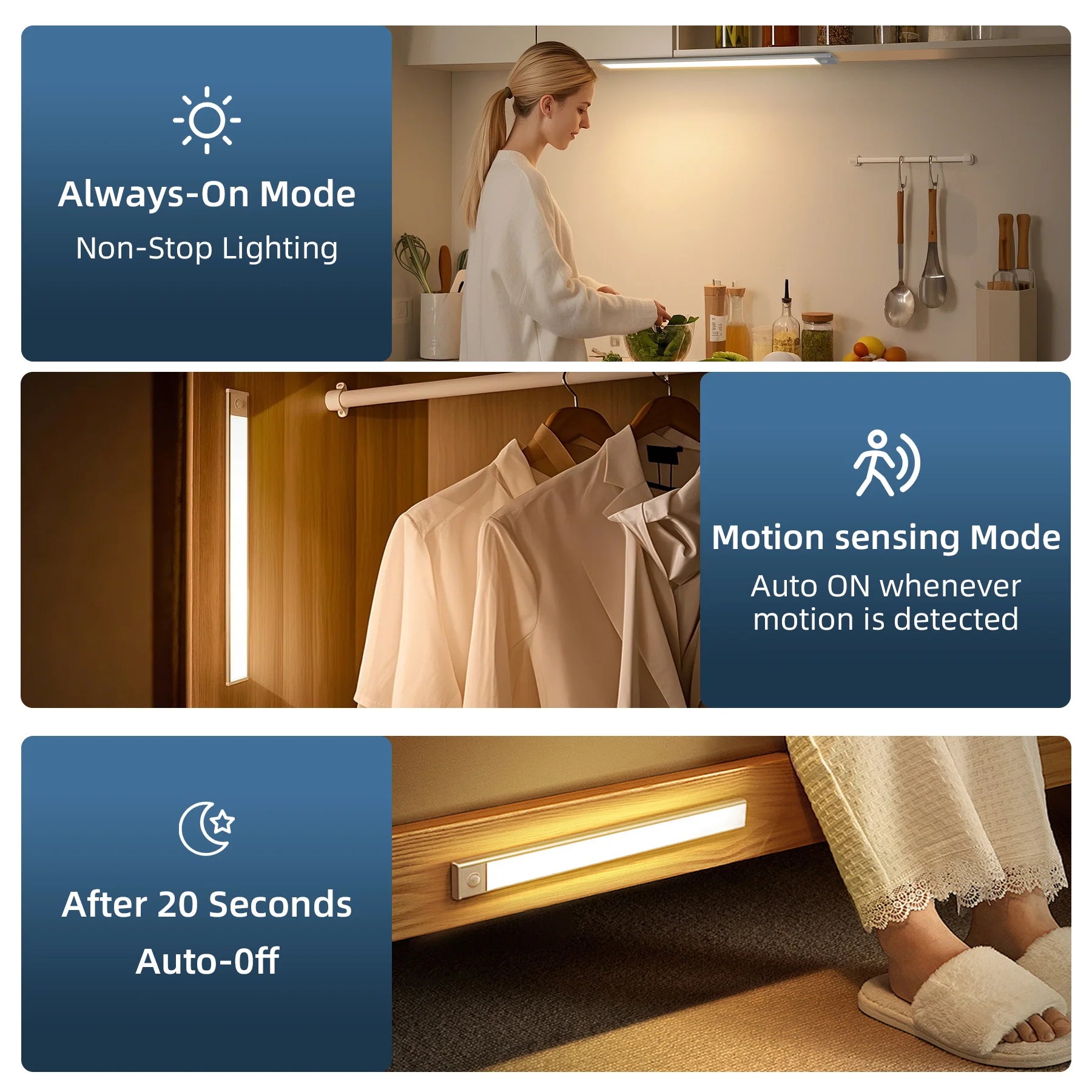 Dimmable USB Rechargeable Motion Sensor Lamp – Minimal Ambient Lighting