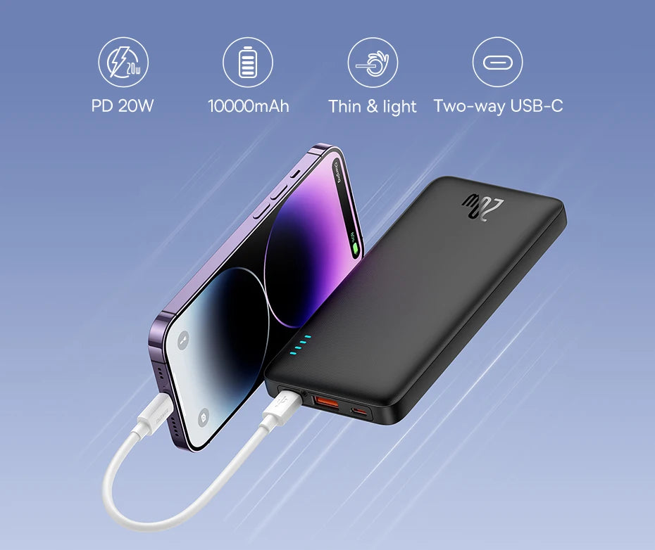 Baseus Airpow 20W Power Bank – Fast Charging