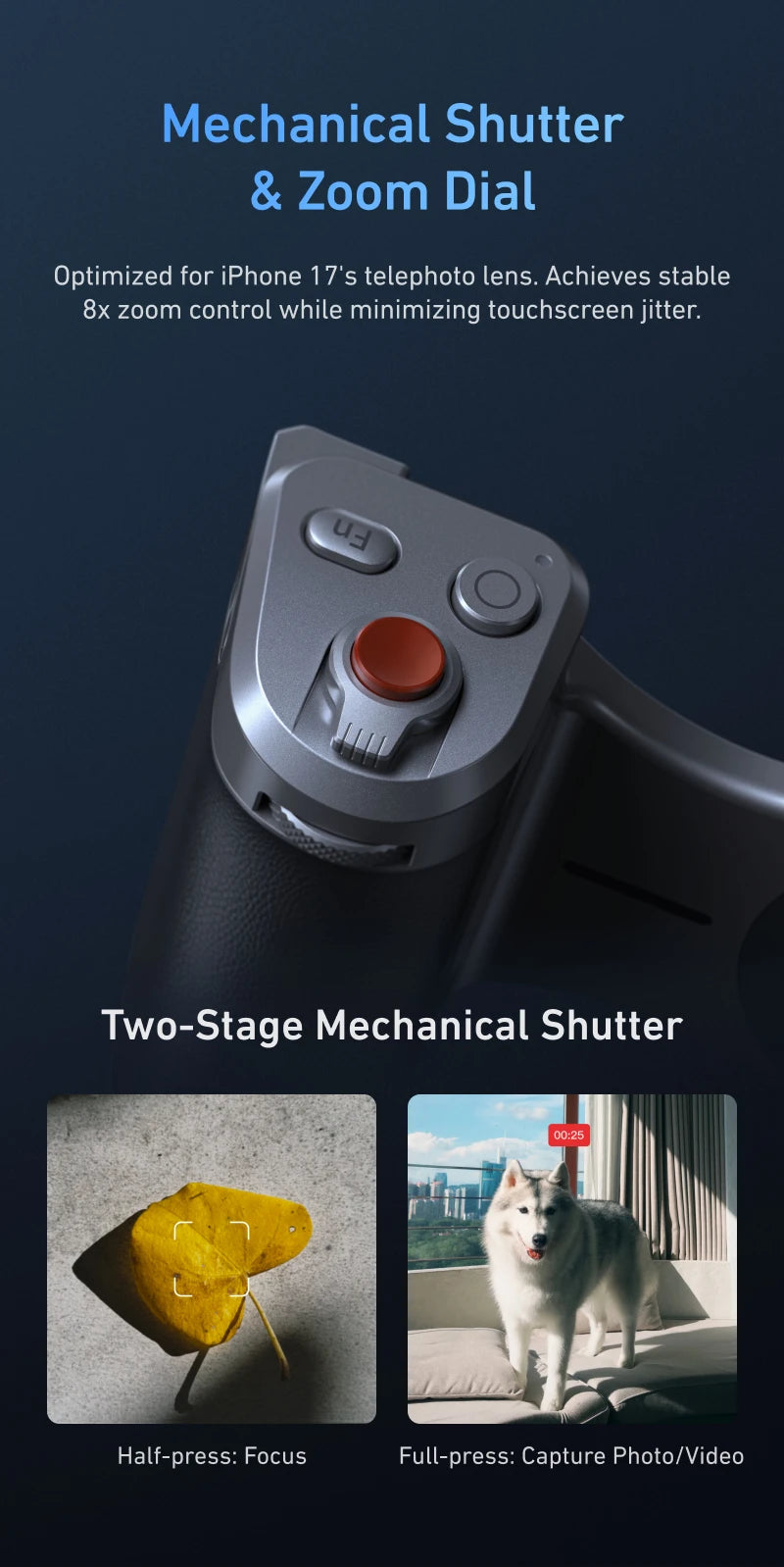 Magnetic Master Grip for iPhone 17 Pro – TELESIN Phone Camera Handle Kit