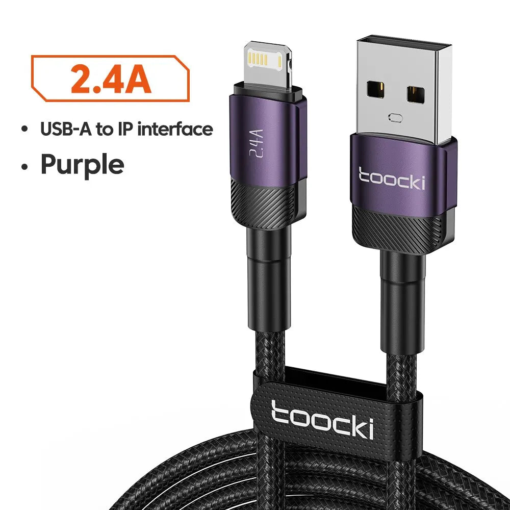TOOCKI USB-C Fast Charging Cable – USB-C Charger Cord for Phone, Tablet & Power Bank