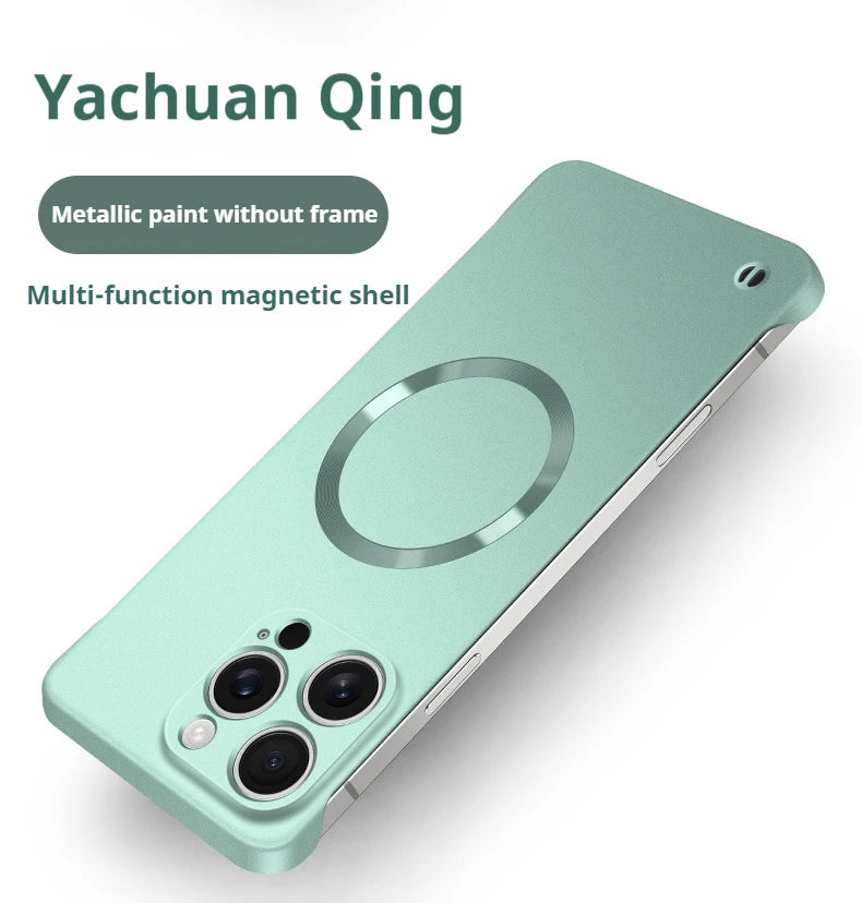 Ultra Slim Metallic Magsafe iPhone Case – Cooling Hard Cover