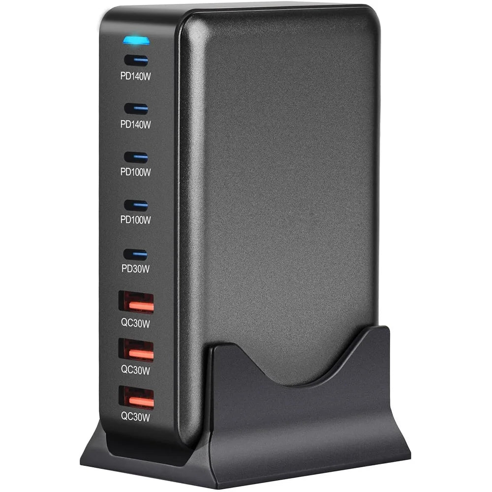 2025 600W GaN 8-Port Fast Charger – USB-C PD3.1