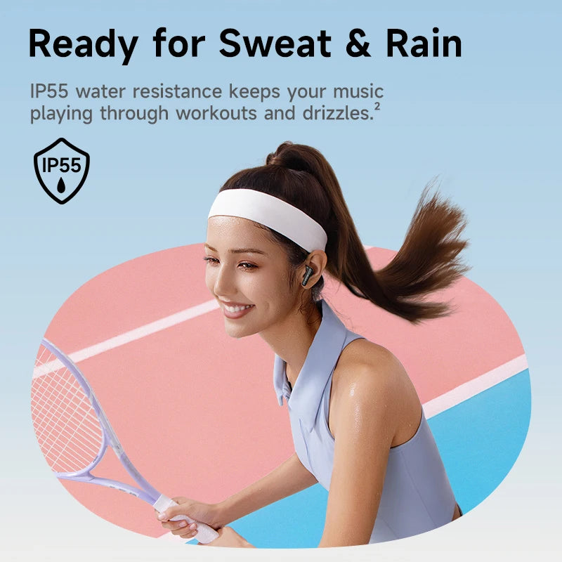 Baseus BS2 Lite True Wireless Earbuds – 40H Playtime, AI Clear Calls, Noise Canceling, IP55