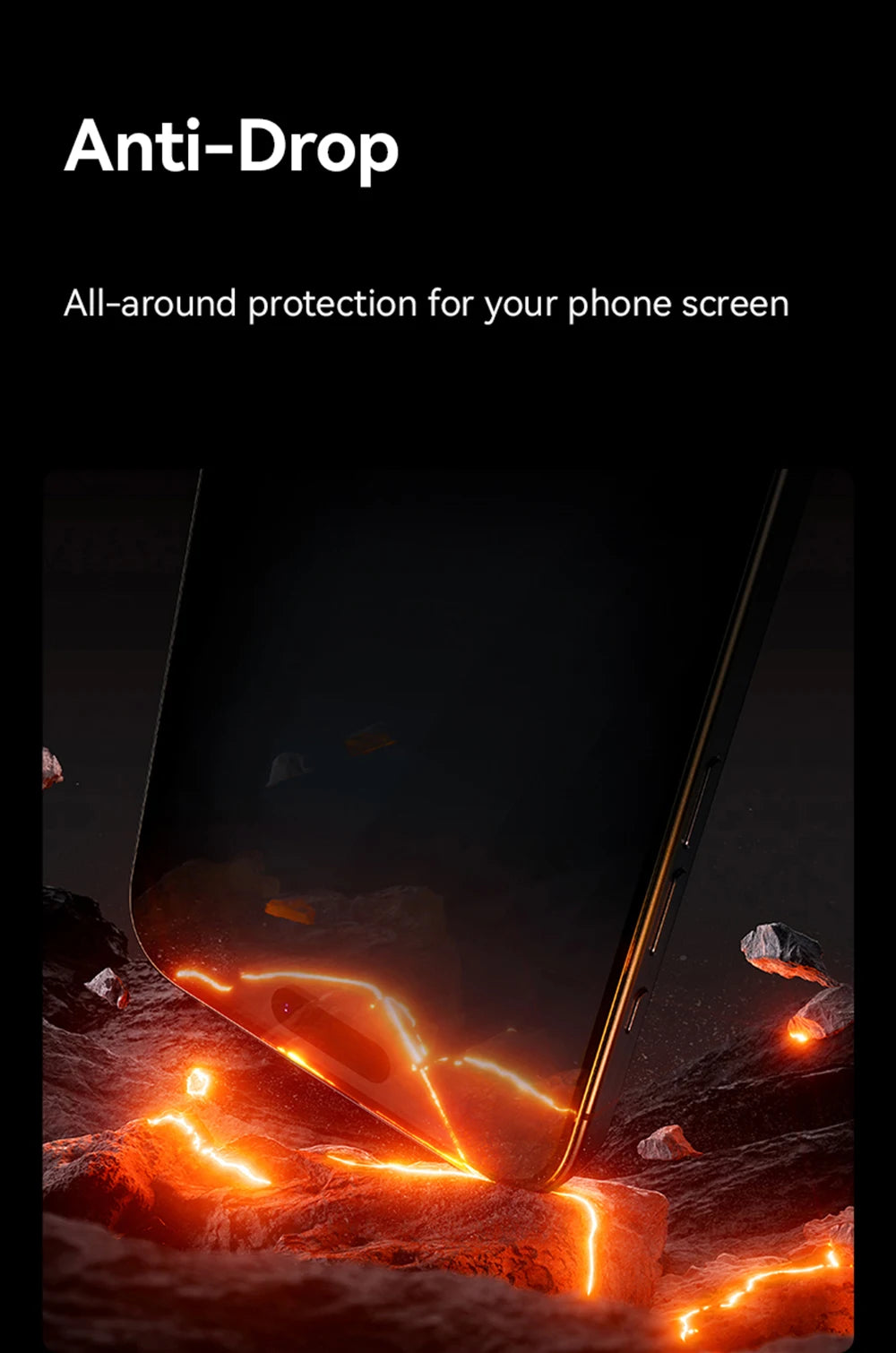 JOYROOM Full Screen Tempered Glass Protector – Fits iPhone 14-16 Series