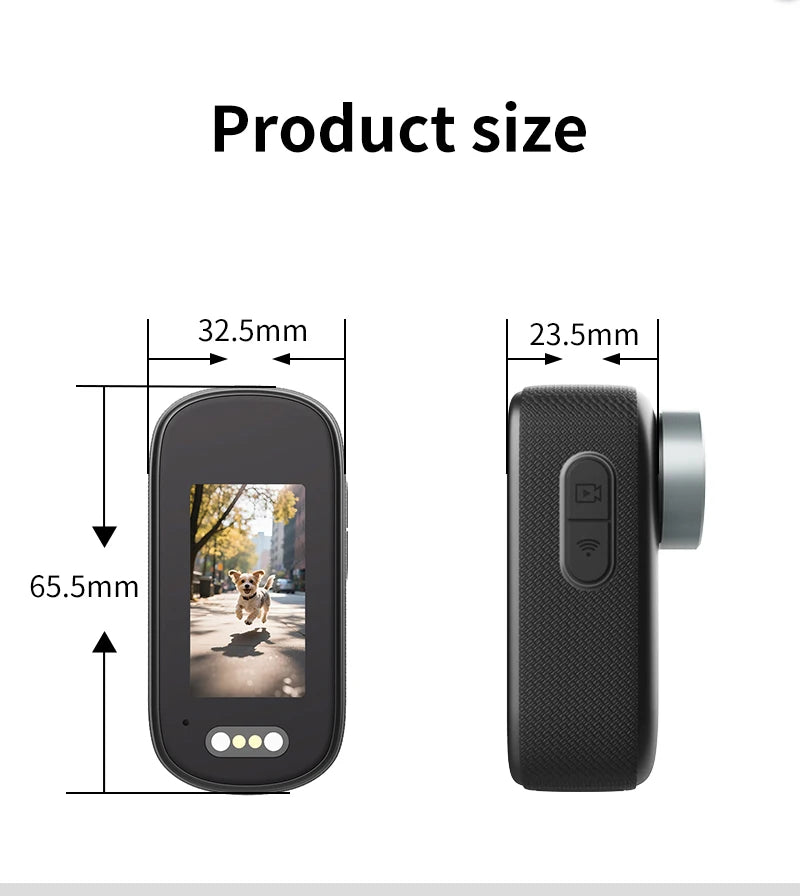 Mini 4K DV Camera – Hotspot, Microphone & 800mAh Battery
