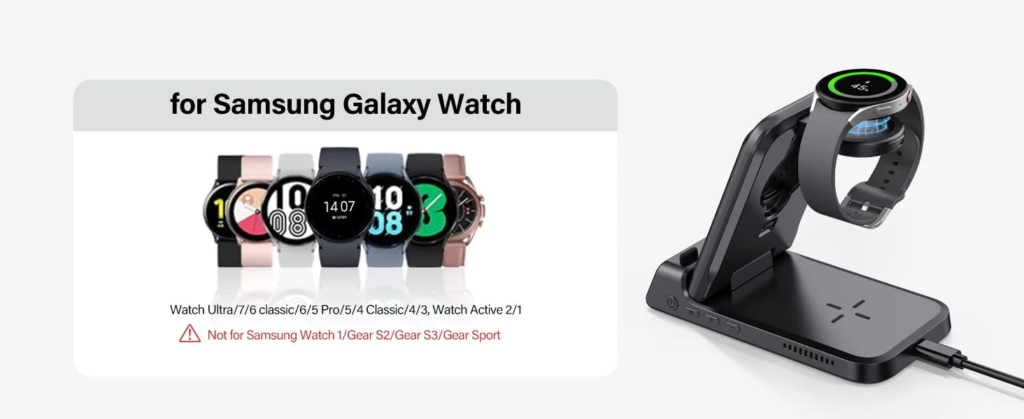 SwanScout 703S Wireless Charger – Samsung Phones & Watch