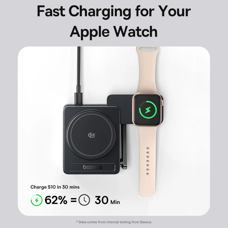 3-in-1 Baseus Wireless Charging Stand – Fast Charge for Devices