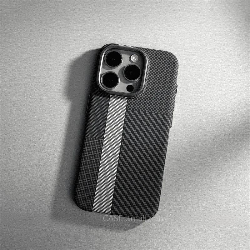 Carbon Fiber MagSafe iPhone Case – Hard Protective Cover