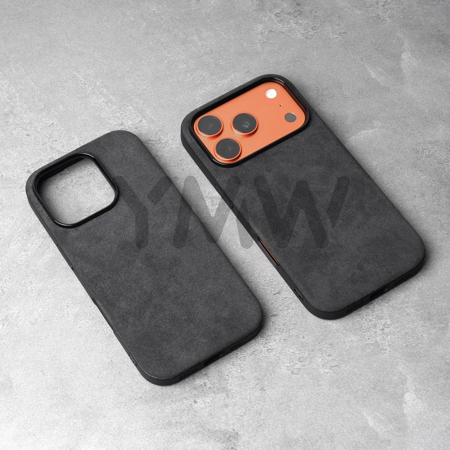 Alcantara Suede-Style MagSafe Case for iPhone 15–17 Series – Luxury Business Cover